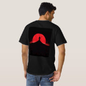 Grim Sensenmann Sunset Silhouette T-Shirt (Schwarz voll)