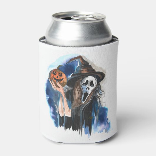 Grim Sensenmann und Pumpkin Dosenkühler (Kanne Vorderseite)