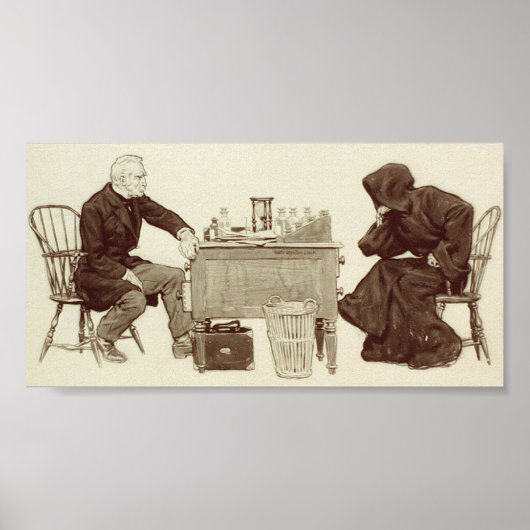 Grim Sensenmanns Schach Poster (Vorne)