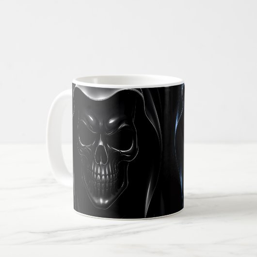 Grim Skull Kaffeetasse (Vorderseite Links)