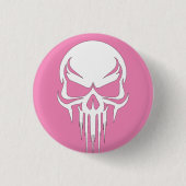 Grim Specter Dripping Skull Graphic Button (Vorderseite)