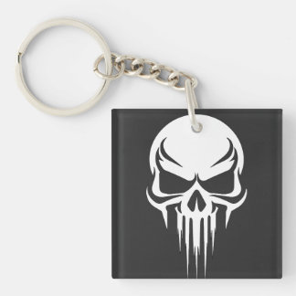 Grim Specter Dripping Skull Graphic Schlüsselanhänger
