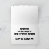 "Grim Work" Hallowe’en Card Karte (Innenseite)