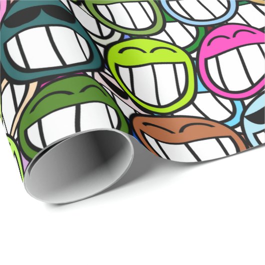 Grimacas Geschenkpapier (Rolleneckpunkt)