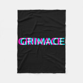 Grimace Edgy Aesthetic Grunge Emo Pastel Goth Hall Fleecedecke (Vorderseite)