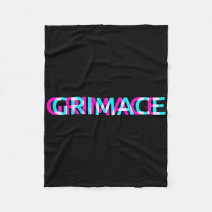 Grimace Edgy Aesthetic Grunge Emo Pastel Goth Hall Fleecedecke
