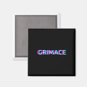 Grimace Edgy Aesthetic Grunge Emo Pastel Goth Hall Magnet (Vorderseite/Rückseite)
