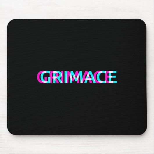 Grimace Edgy Aesthetic Grunge Emo Pastel Goth Hall Mousepad (Vorne)