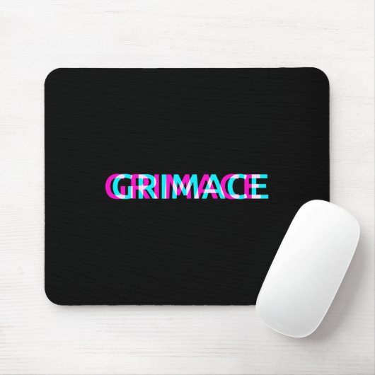 Grimace Edgy Aesthetic Grunge Emo Pastel Goth Hall Mousepad (Mit Mouse)