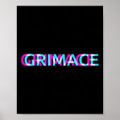 Grimace Edgy Aesthetic Grunge Emo Pastel Goth Hall Poster (Vorne)