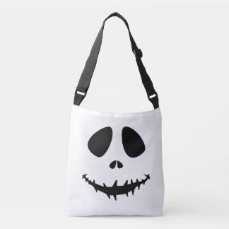 Grimace Face Trick oder Treat Bag - gotisches Hall Tragetaschen Mit Langen Trägern