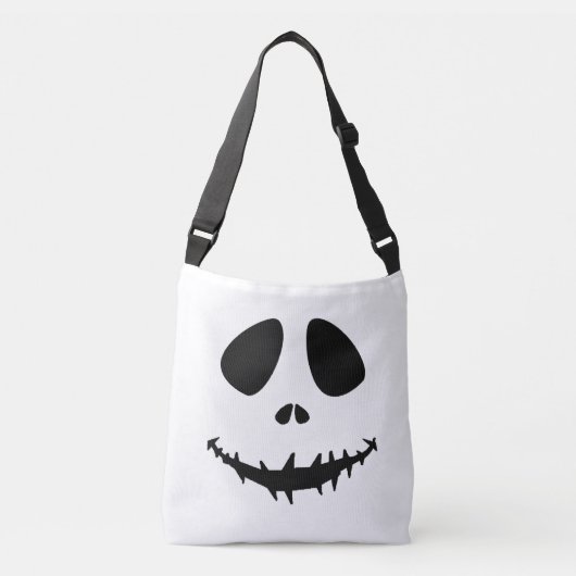 Grimace Face Trick oder Treat Bag - gotisches Hall Tragetaschen Mit Langen Trägern (Vorderseite)