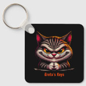 Grimacing Cat Schlüsselanhänger (Vorderseite)
