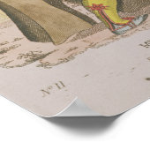 Grimaldi als Clown, der die Poster (Ecke)