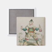 Grimaldi als Clown Magnet (Vorderseite/Rückseite)