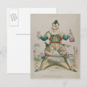 Grimaldi als Clown Postkarte (Vorne/Hinten)