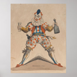 Grimaldi als Joey der Clown 1822 Poster