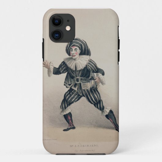 Grimaldi als Scaramouche, vom Commedia dell'Ar Case-Mate iPhone Hülle (Rückseite)