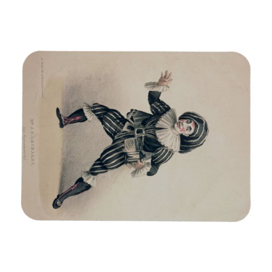 Grimaldi als Scaramouche, von der Commedia dell'Ar Magnet (Horizontal)