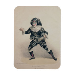 Grimaldi als Scaramouche, von der Commedia dell'Ar Magnet