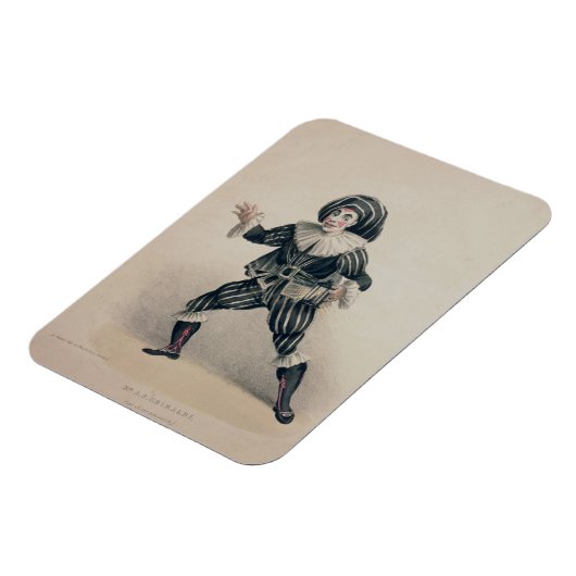 Grimaldi als Scaramouche, von der Commedia dell'Ar Magnet (Linke Seite)