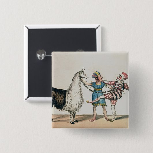 Grimaldi und das Alpaka, in der populären Button (Vorne & Hinten)
