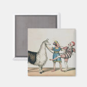 Grimaldi und die Alpaca im Pantomime Magnet (Vorderseite/Rückseite)