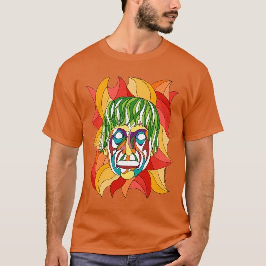 Grimasse Gesicht T-Shirt (Vorderseite)
