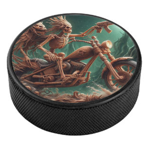 Grimbone und Skulldust montierten ihren großen Cho Eishockey Puck
