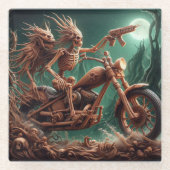 Grimbone und Skulldust montierten ihren großen Cho Glasuntersetzer (Vorderseite)