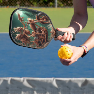 Grimbone und Skulldust montierten ihren großen Cho Pickleball Schläger