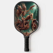 Grimbone und Skulldust montierten ihren großen Cho Pickleball Schläger (Vorderseite)