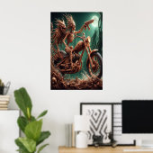 Grimbone und Skulldust montierten ihren großen Cho Poster (Heimbüro)