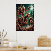 Grimbone und Skulldust montierten ihren großen Cho Poster (Küche)