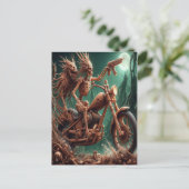 Grimbone und Skulldust montierten ihren großen Cho Postkarte (Stehend Vorderseite)