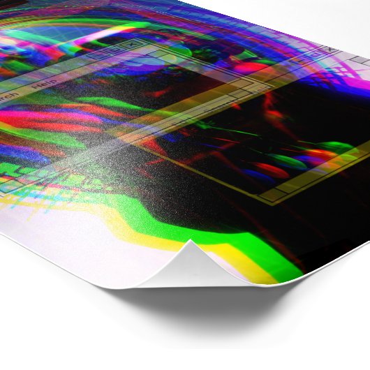 Grimes Poster Cyberpunk (Ecke)