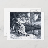 Grimischer Sensenmann 1 Vintage Postkarte (Vorne/Hinten)