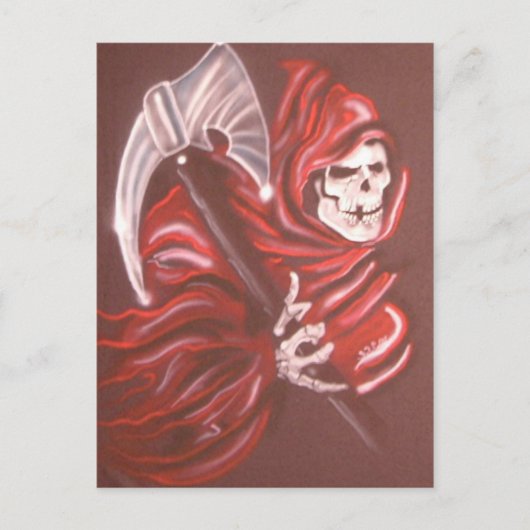 Grimischer Sensenmann 2 Postkarte (Vorderseite)