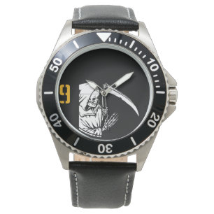 Grimischer Sensenmann Armbanduhr