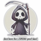 Grimischer Sensenmann - Benutzerdefiniert Aufkleber (Vorderseite)