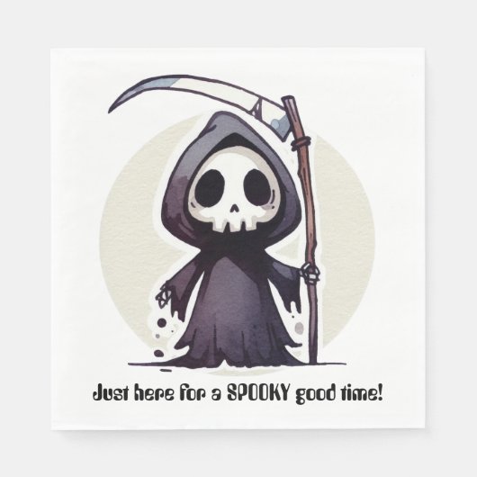 Grimischer Sensenmann - Benutzerdefiniert Serviette (Vorderseite)