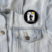 Grimischer Sensenmann Day Off Funny Halloween Funn Button (Beispiel)