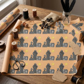 Grimischer Sensenmann Graveyard Geschenkpapier