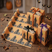 Grimischer Sensenmann Graveyard Geschenkpapier
