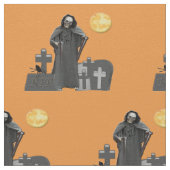 Grimischer Sensenmann Graveyard Stoff (Nahaufnahme)