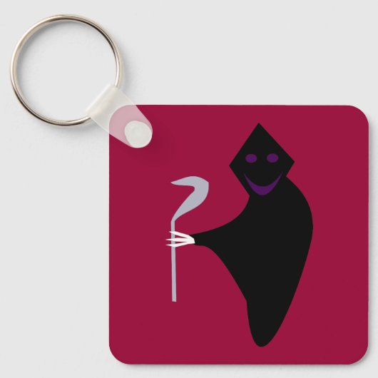Grimischer Sensenmann Halloween Custom Schlüsselanhänger (Vorderseite)