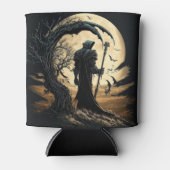 Grimischer Sensenmann Halloween Dosenkühler (Vorderseite)