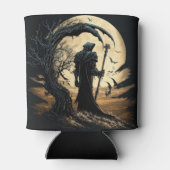 Grimischer Sensenmann Halloween Dosenkühler (Rückseite)