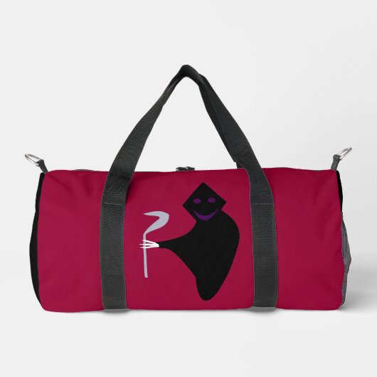 Grimischer Sensenmann Halloween Gemustert Duffle Bag (Vorderseite)
