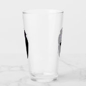 Grimischer Sensenmann Halloween Glas (Links)